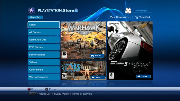 PlayStation 3 Network Store