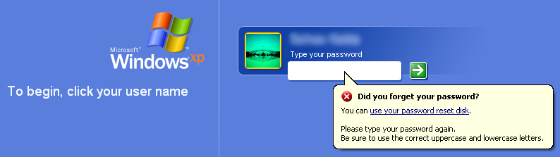 WinXP Password Reset