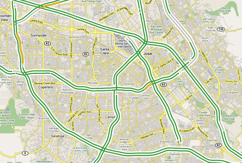 Google Maps: Traffic Data