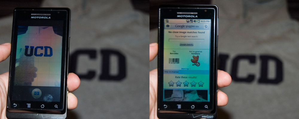 Google Goggles: UC Davis