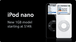 1GB iPod Nano Released