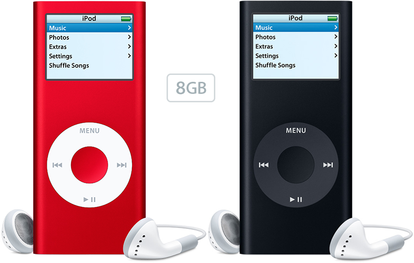 8GB iPod Nano = 7.4GB