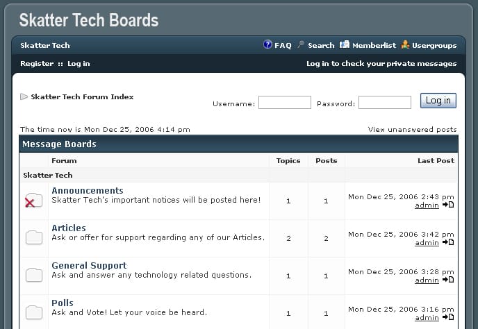 Skatter Tech Boards!