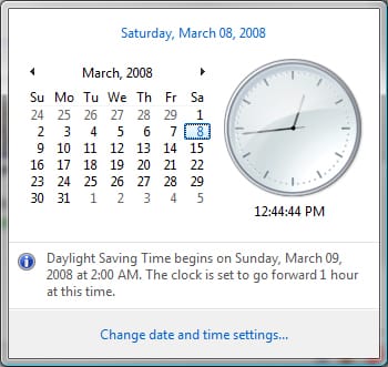 2008: Spring Forward, Fall Back