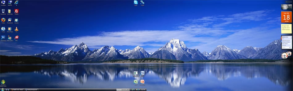 Dual Screen Wallpaper In Vista