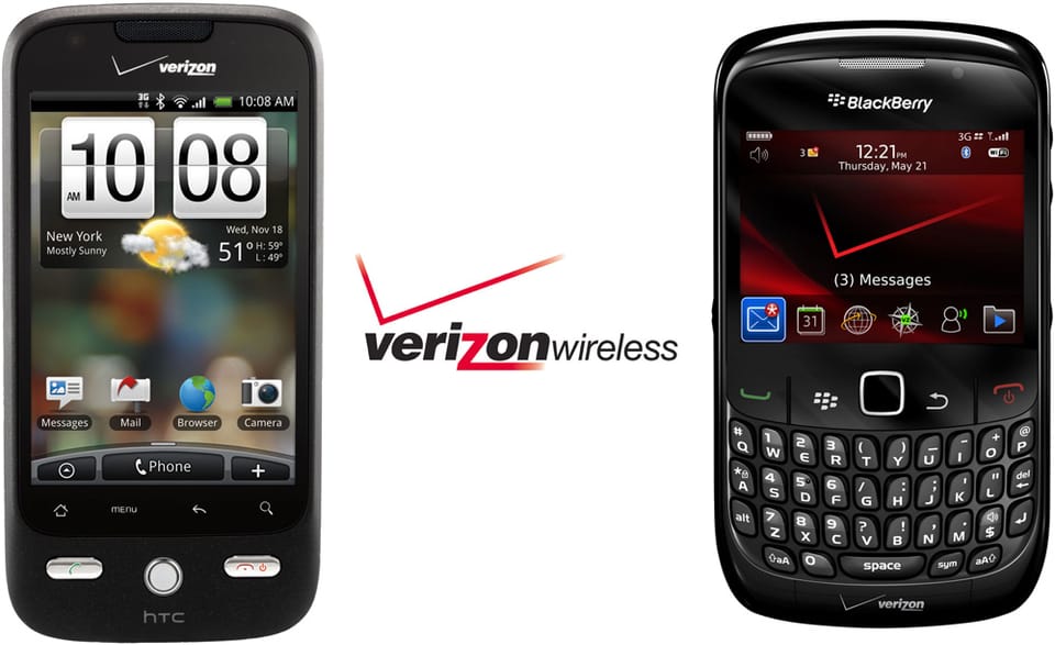 Verizon: HTC ERIS & BlackBerry Curve