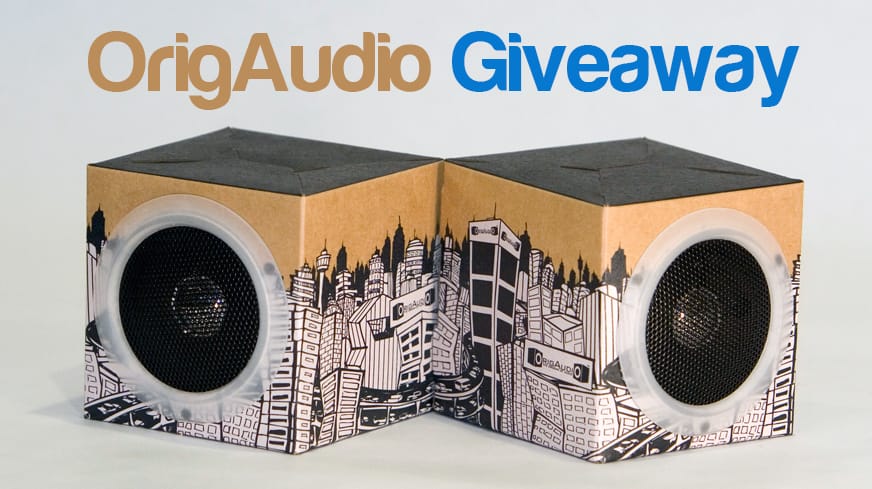 OrigAudio Fold & Play Speaker Giveaway