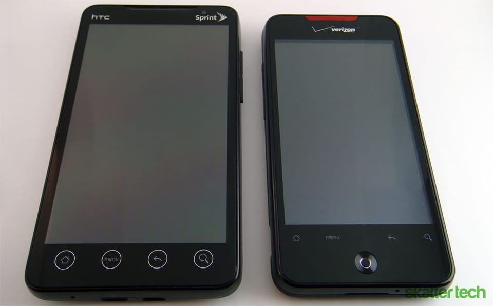 Infographic: HTC EVO 4G vs. Droid Incredible