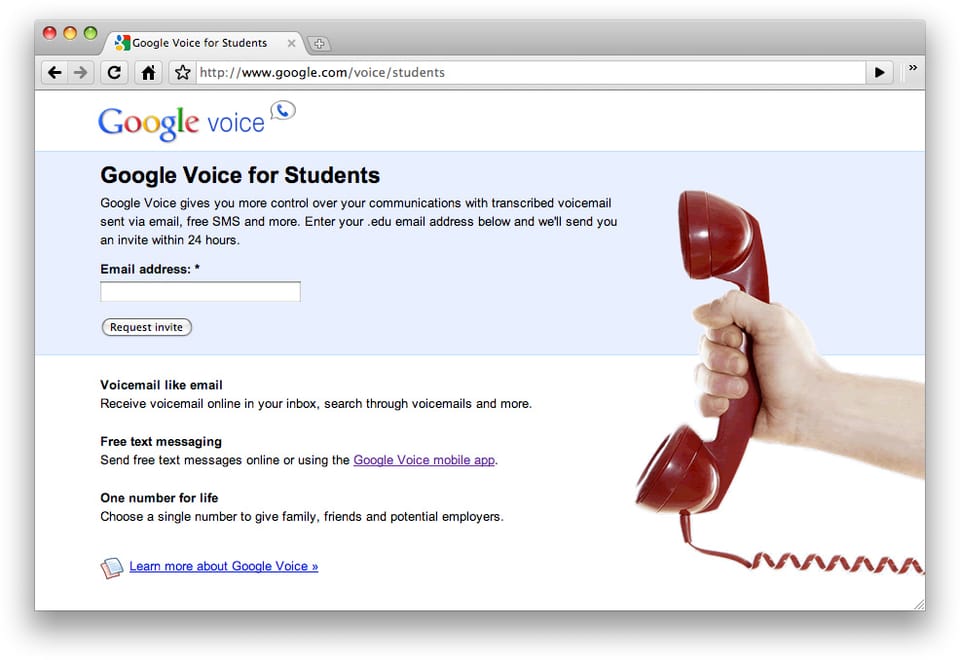 Free Google Voice Invites For Students