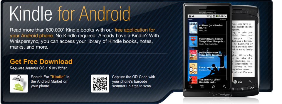 Kindle App Goes Android, Brings iPad Update