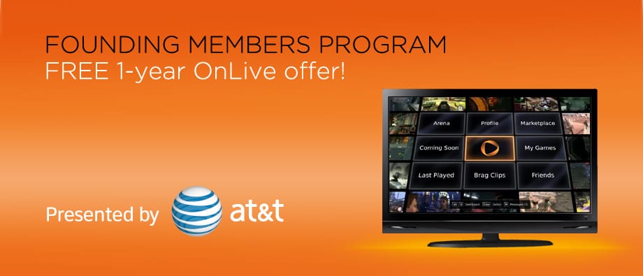 OnLive Offers 1 Year of Free Service